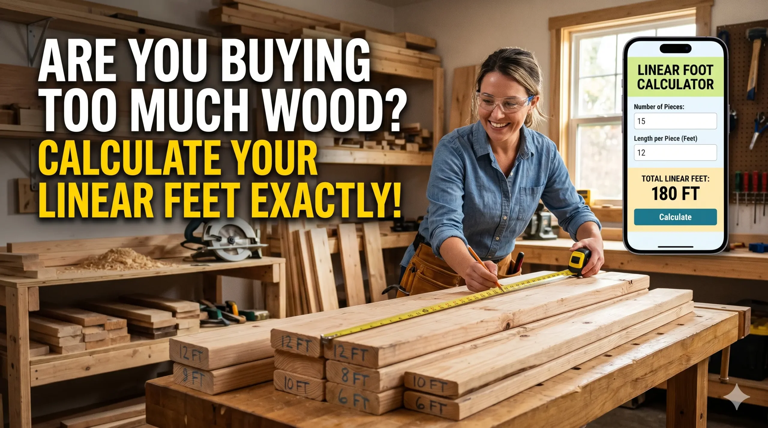 Linear Foot Calculator for Wood